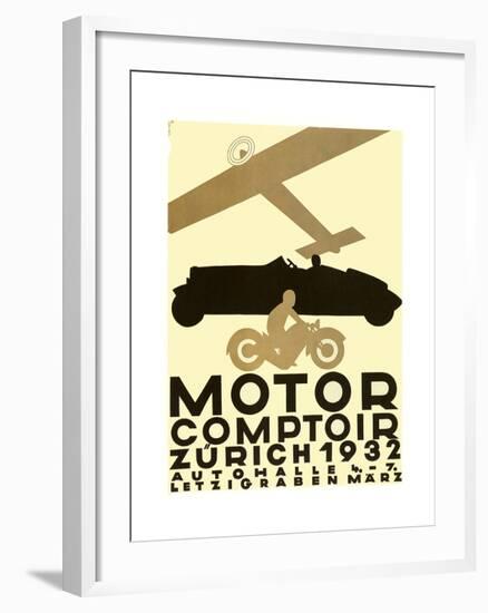 Zurich Cars-null-Framed Giclee Print