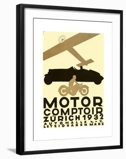 Zurich Cars-null-Framed Giclee Print