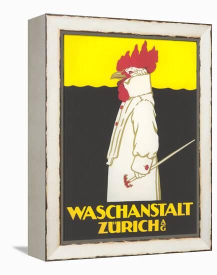 Zurich Laundry Rooster-null-Framed Stretched Canvas