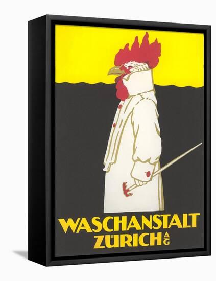 Zurich Laundry Rooster-null-Framed Stretched Canvas