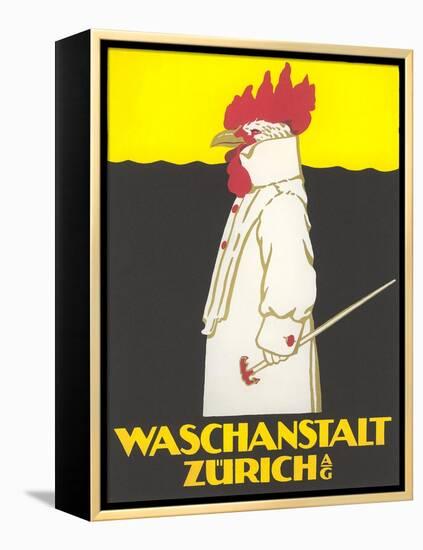 Zurich Laundry Rooster-null-Framed Stretched Canvas