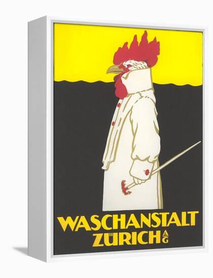 Zurich Laundry Rooster-null-Framed Stretched Canvas