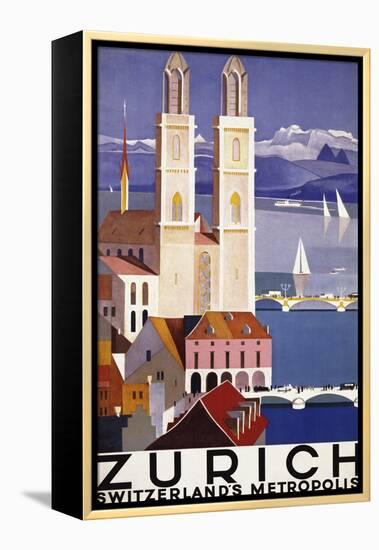 Zurich-Vintage Apple Collection-Framed Premier Image Canvas