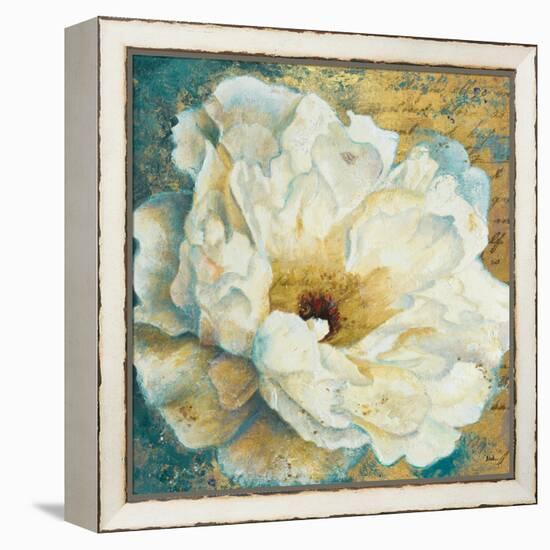 Zuzu Peony Gold I-Patricia Pinto-Framed Stretched Canvas