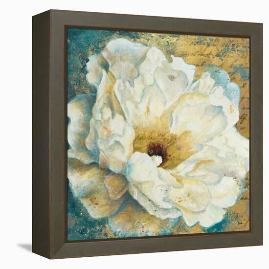 Zuzu Peony Gold I-Patricia Pinto-Framed Stretched Canvas