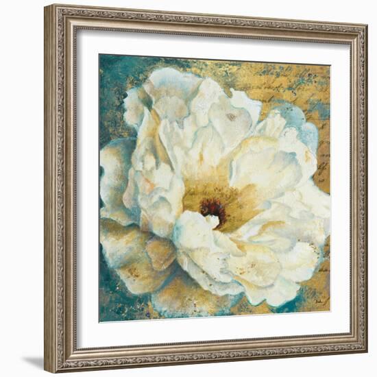 Zuzu Peony Gold I-Patricia Pinto-Framed Art Print