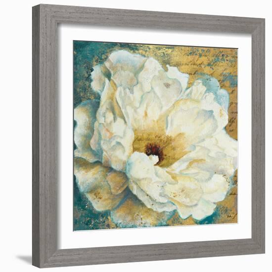 Zuzu Peony Gold I-Patricia Pinto-Framed Art Print