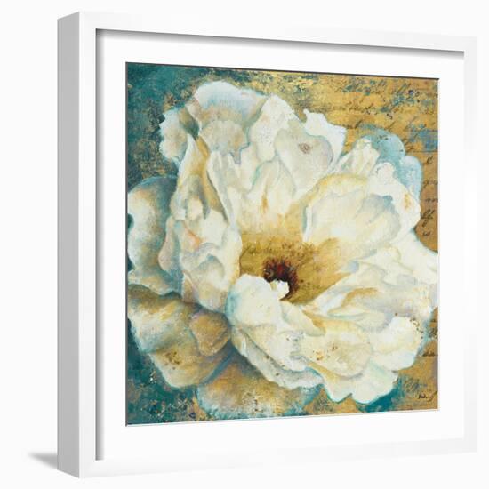 Zuzu Peony Gold I-Patricia Pinto-Framed Art Print