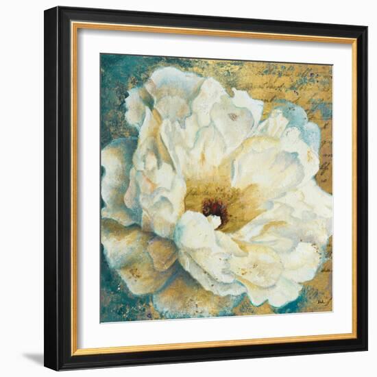 Zuzu Peony Gold I-Patricia Pinto-Framed Art Print