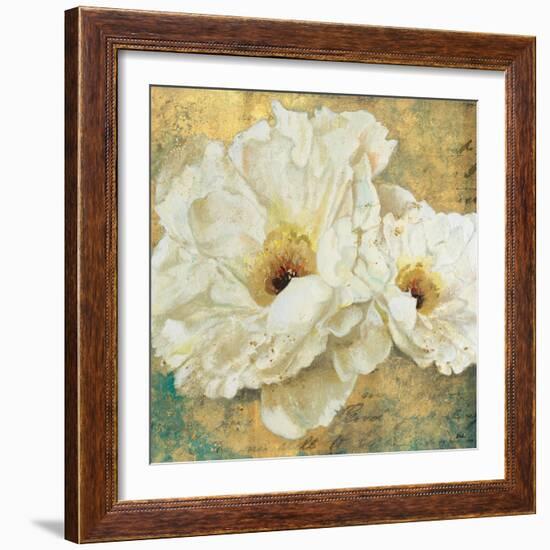 Zuzu Peony Gold II-Patricia Pinto-Framed Art Print