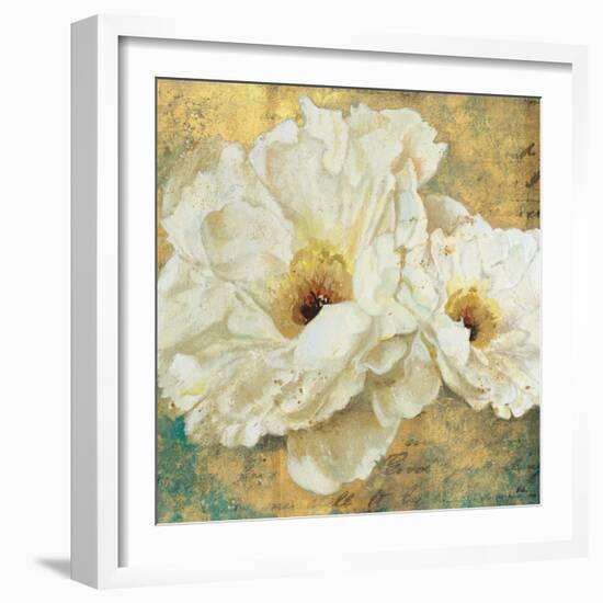 Zuzu Peony Gold II-Patricia Pinto-Framed Art Print