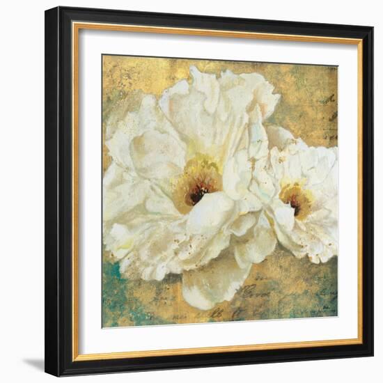 Zuzu Peony Gold II-Patricia Pinto-Framed Art Print