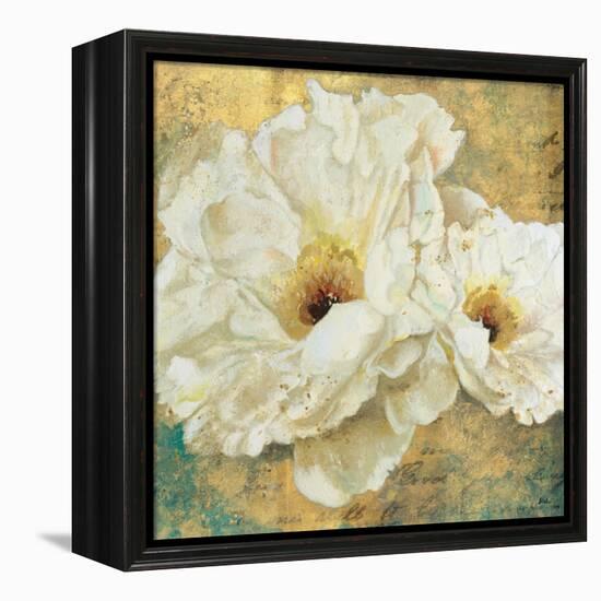 Zuzu Peony Gold II-Patricia Pinto-Framed Stretched Canvas