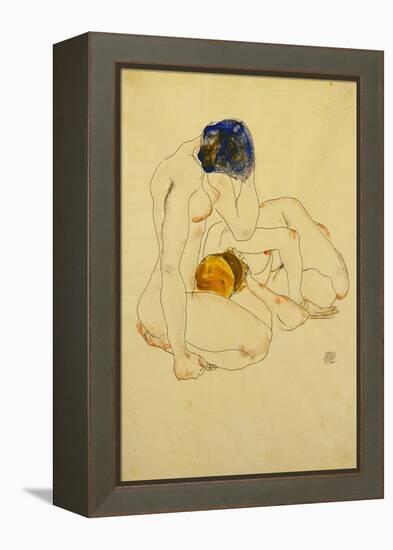 Zwei Freundinnen. 1912-Egon Schiele-Framed Premier Image Canvas