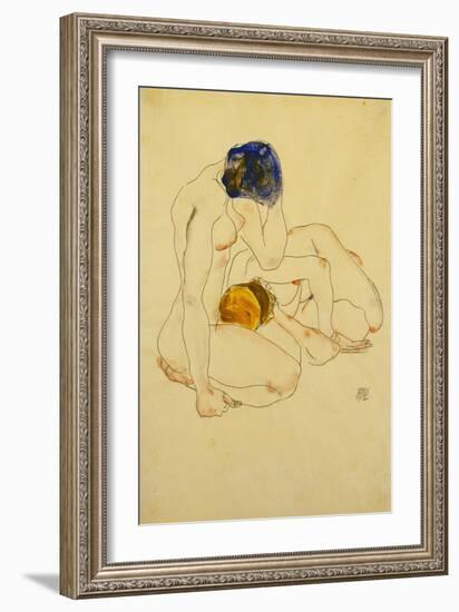 Zwei Freundinnen. 1912-Egon Schiele-Framed Giclee Print