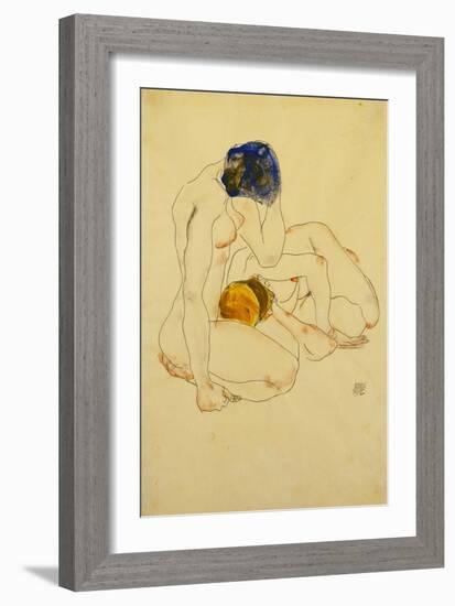 Zwei Freundinnen. 1912-Egon Schiele-Framed Giclee Print