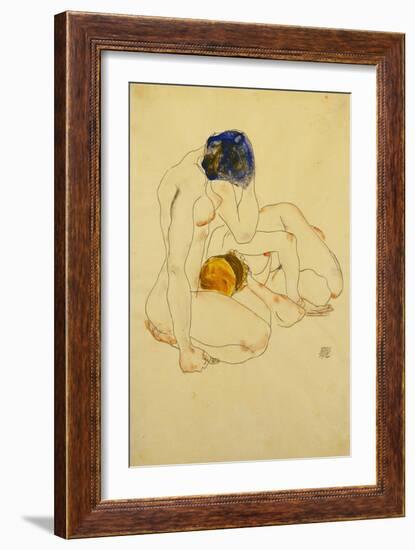 Zwei Freundinnen. 1912-Egon Schiele-Framed Giclee Print