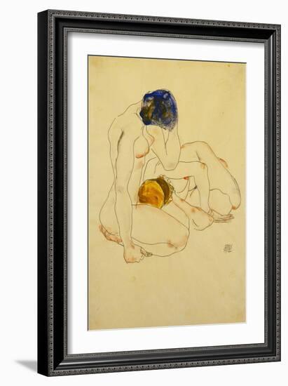 Zwei Freundinnen. 1912-Egon Schiele-Framed Giclee Print