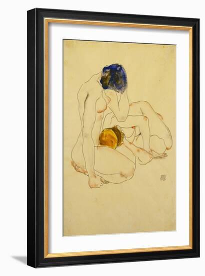 Zwei Freundinnen. 1912-Egon Schiele-Framed Giclee Print