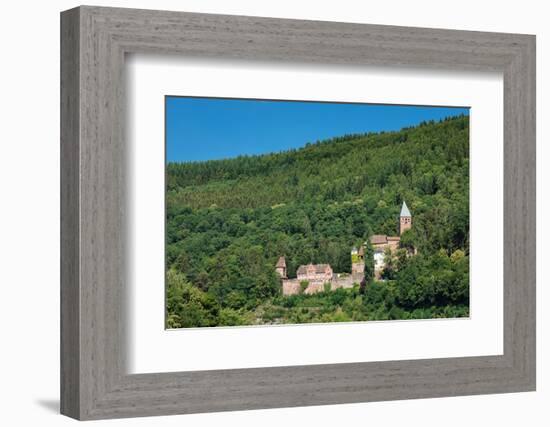 Zwingenberg Castle, Neckartal Valley, Odenwald, Burgenstrasse, Baden-Wurttemberg, Germany, Europe-Markus Lange-Framed Photographic Print