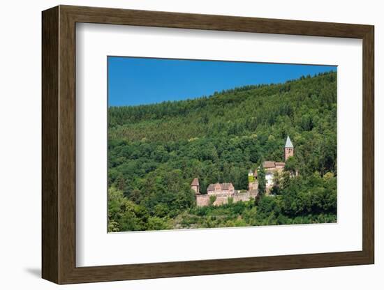 Zwingenberg Castle, Neckartal Valley, Odenwald, Burgenstrasse, Baden-Wurttemberg, Germany, Europe-Markus Lange-Framed Photographic Print