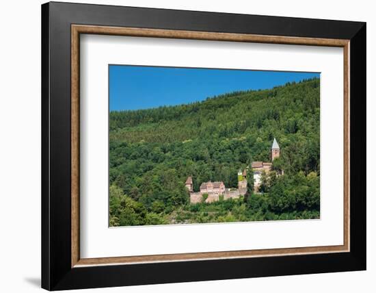 Zwingenberg Castle, Neckartal Valley, Odenwald, Burgenstrasse, Baden-Wurttemberg, Germany, Europe-Markus Lange-Framed Photographic Print