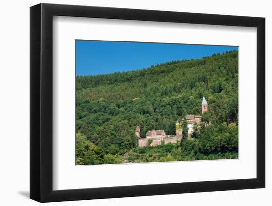 Zwingenberg Castle, Neckartal Valley, Odenwald, Burgenstrasse, Baden-Wurttemberg, Germany, Europe-Markus Lange-Framed Photographic Print