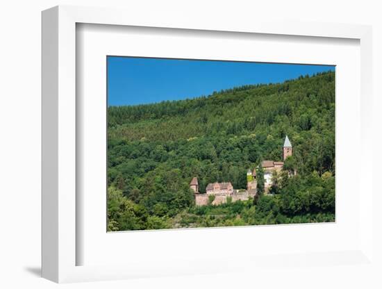 Zwingenberg Castle, Neckartal Valley, Odenwald, Burgenstrasse, Baden-Wurttemberg, Germany, Europe-Markus Lange-Framed Photographic Print