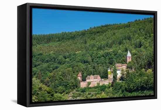 Zwingenberg Castle, Neckartal Valley, Odenwald, Burgenstrasse, Baden-Wurttemberg, Germany, Europe-Markus Lange-Framed Premier Image Canvas