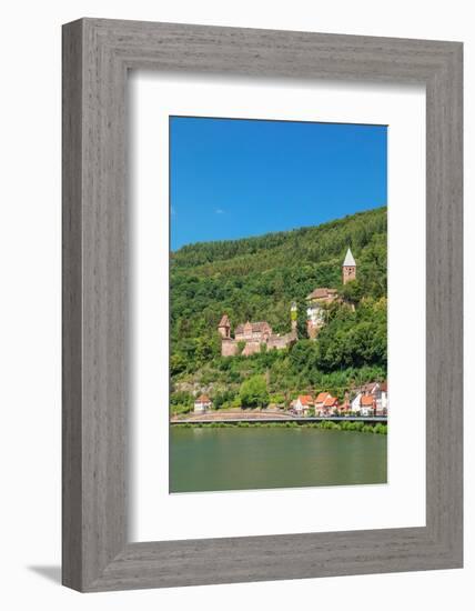 Zwingenberg Castle, Neckartal Valley, Odenwald, Burgenstrasse, Baden-Wurttemberg, Germany, Europe-Markus Lange-Framed Photographic Print