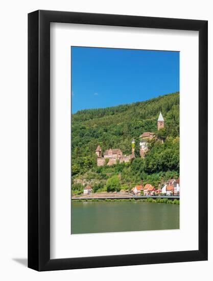 Zwingenberg Castle, Neckartal Valley, Odenwald, Burgenstrasse, Baden-Wurttemberg, Germany, Europe-Markus Lange-Framed Photographic Print