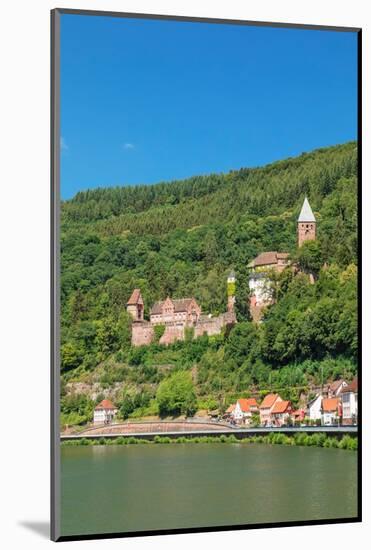 Zwingenberg Castle, Neckartal Valley, Odenwald, Burgenstrasse, Baden-Wurttemberg, Germany, Europe-Markus Lange-Mounted Photographic Print