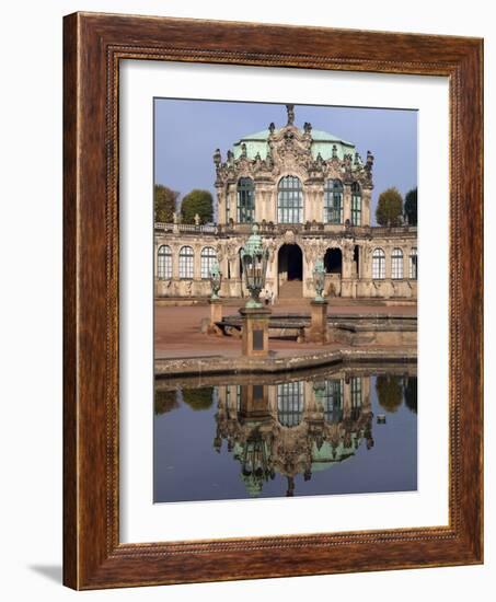 Zwinger Palace, Dresden, Saxony, Germany, Europe-Hans Peter Merten-Framed Photographic Print