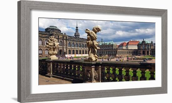 Zwinger Palace, Dresden, Saxony, Germany, Europe-Hans-Peter Merten-Framed Photographic Print