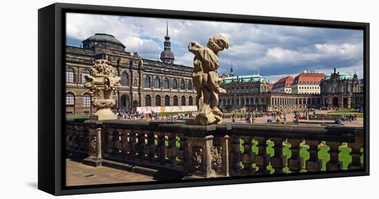 Zwinger Palace, Dresden, Saxony, Germany, Europe-Hans-Peter Merten-Framed Premier Image Canvas