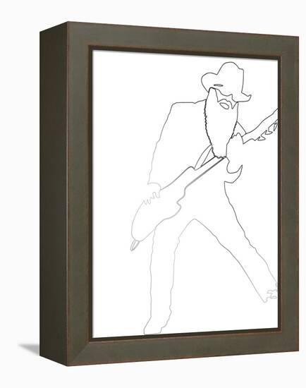 ZZ Top-Logan Huxley-Framed Stretched Canvas