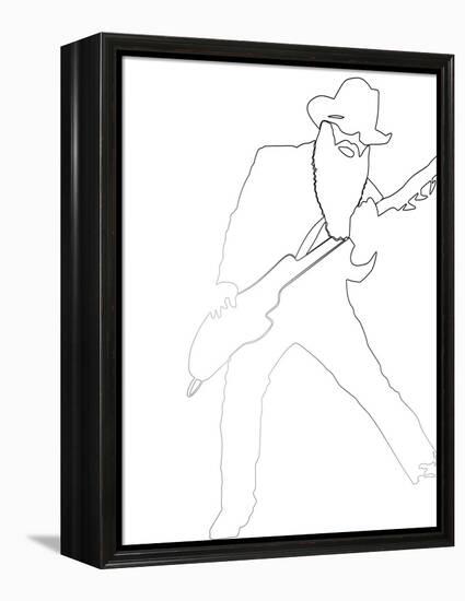 ZZ Top-Logan Huxley-Framed Stretched Canvas