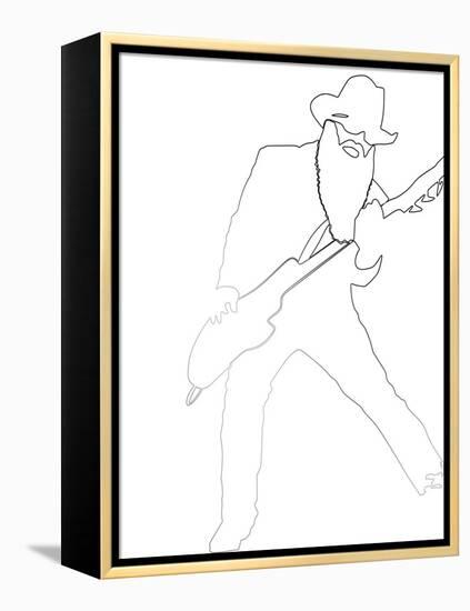 ZZ Top-Logan Huxley-Framed Stretched Canvas